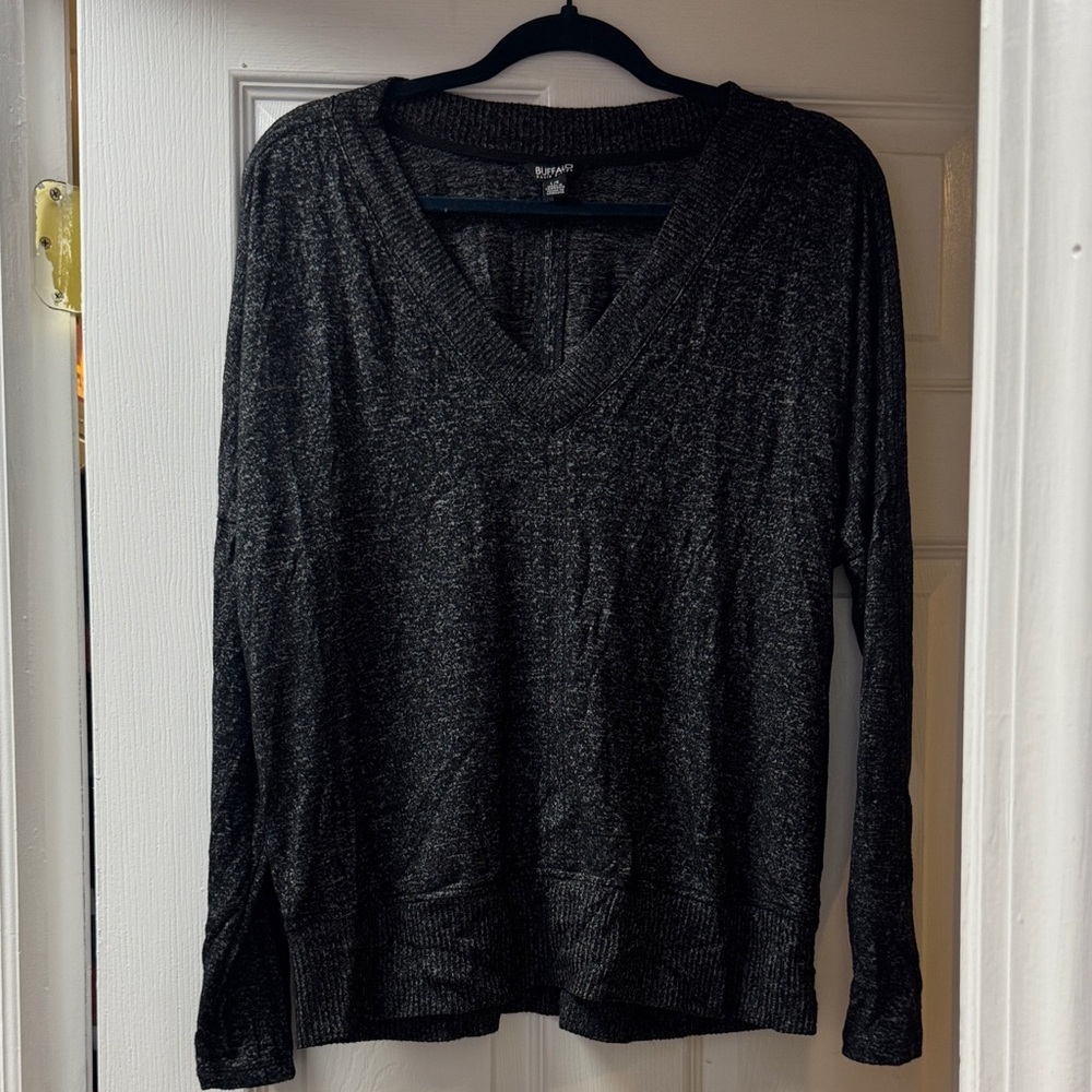 Buffalo David Bitton Black V-Neck Sweater